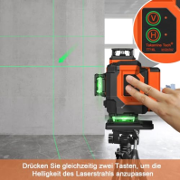 TakamineTech 360x4 Pro samonivelační laserová vodováha, 4d profesionální zelená laserová vodováha 16 linií, vhodná pro stavební